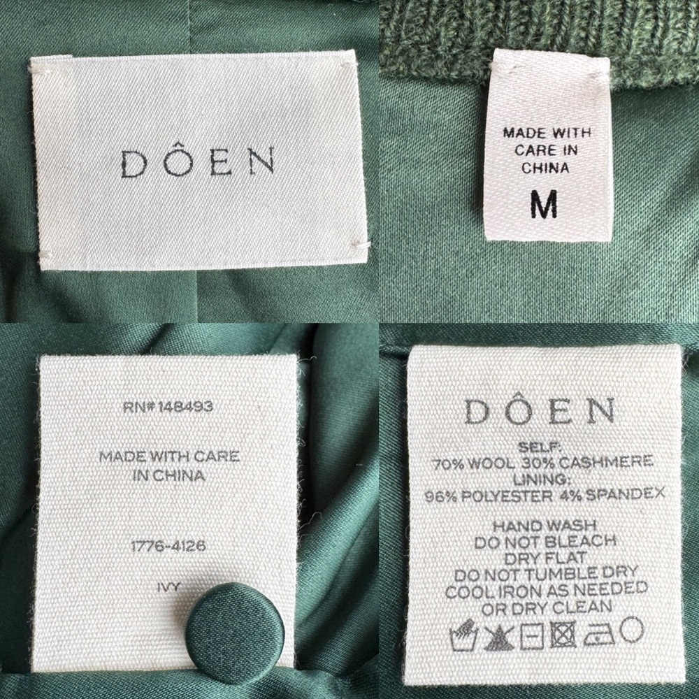 Dôen Tesse Cardigan in Ivy Green Medium - Picture 9 of 10